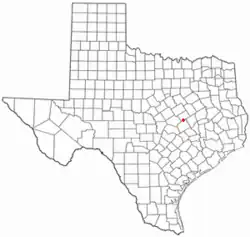 موقعیت Rosebud, Texas