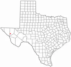 موقعیت Van Horn, Texas
