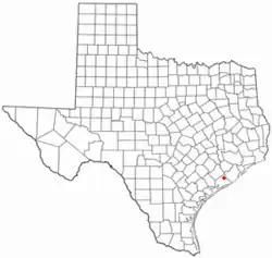 موقعیت Van Vleck, Texas