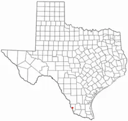 موقعیت Zapata, Texas