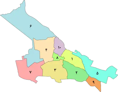 مناطق تبریز