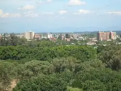 نمای شهر از فراز سرو لا ویرگن.
