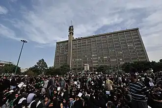 راهپیمایی سکوت هواداران جنبش سبز در میدان توپ‌خانه
