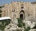 نمای دروازهٔ اسباط از بالای گلگتا