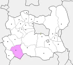 موقعیت بورِن در نقشه