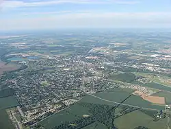 Aerial view of Troy