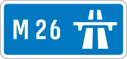 M26 motorway shield