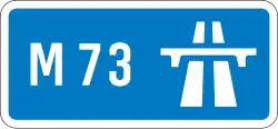 M73 motorway shield