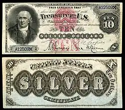 $10 (Fr.285a)رابرت موریس