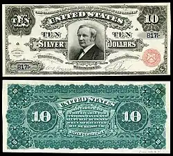 $10 (Fr.291)توماس ای. هندریکس