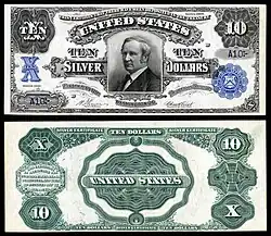 $10 (Fr.302)توماس ای. هندریکس