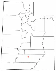 Location of Boulder, Utah