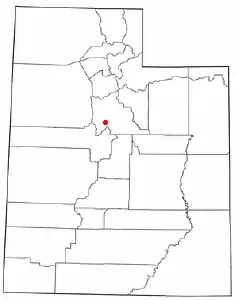Location of Genola, Utah