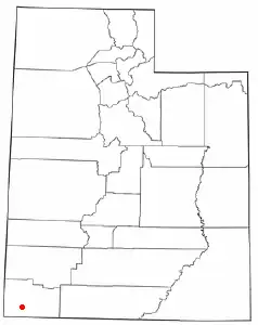 Location of Ivins, Utah