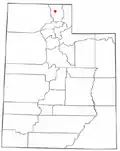 Location of Logan, Utah