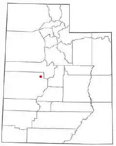 Location of Oak City, Utah