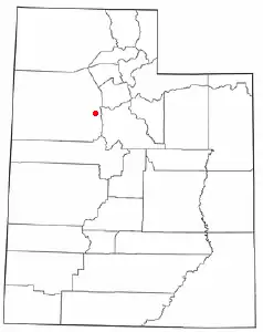Location of Ophir, Utah