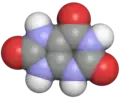 Spacefill model of a minor uric acid tautomer