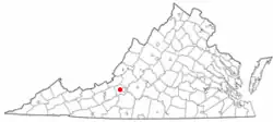 Location in the Commonwealth of ویرجینیا