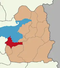 نقشه گواش در استان وان
