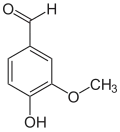 Skeletal formula of a vanillin minor tautomer