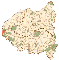 پاریس and inner ring départements