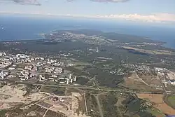 View at Viimsi Peninsula from the air above Lagedi.