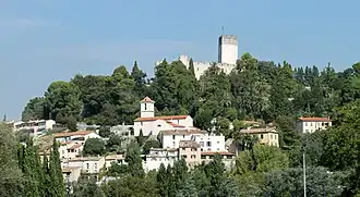 The village overlooked by the Château de Villeneuve-Loubet