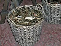 سبدهای ماهی خمسی، موزه ماهیگیری بلژیک.