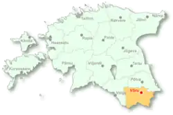 Location of Võru