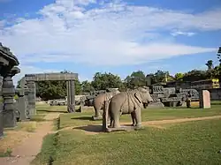 Statues in Warangal Fort