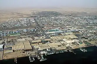 May 2005 aerial photograph of the harbour area