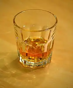 A glass of whisky