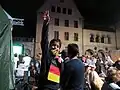 دلبر در کنار مردم آلمان در زمان جشن قهرمانی این کشور در جام جهانی ۲۰۱۴