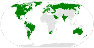 Worldwide Xbox Live availability map