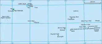 Map of Yap State