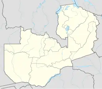 ان‌دولا در زامبیا واقع شده