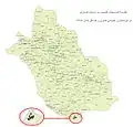 اَهِل در نقشه استان فارس