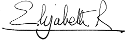 امضاء الیزابت دوم