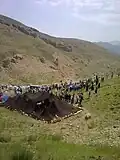 نمایی از گوت، سیاه چادر ایل سنگسر در جشنواره عشایر ایل سنگسر- ییلاق گل زرد در نزدیکی دماوند