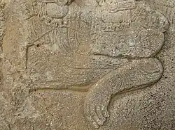 ژولیان امپراتور روم در زیر پای اردشیر دوم، در کتیبه تاج ستانی اردشیر دوم