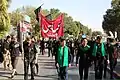 مراسم پرسه‌زنی هیئت چهارمنار، به سمت محلۀ کوچه بیوک