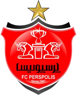 نشان باشگاه پرسپولیس تهران که از سرستون هما در پارسه الهام گرفته است.